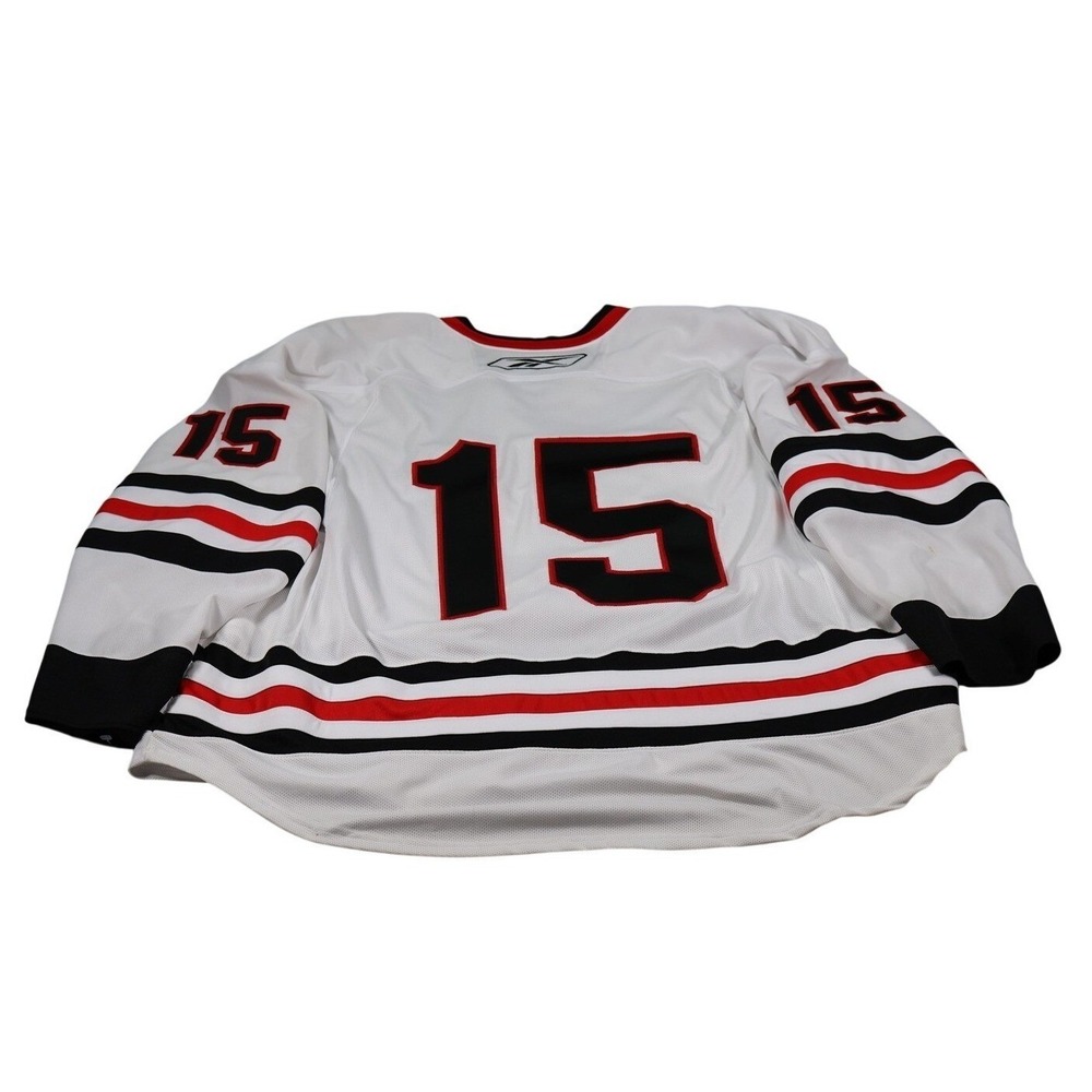 Chicago Blackhawks Jersey Mens 2XL White NHL Hockey Reebok 15 Gamewear 25P00